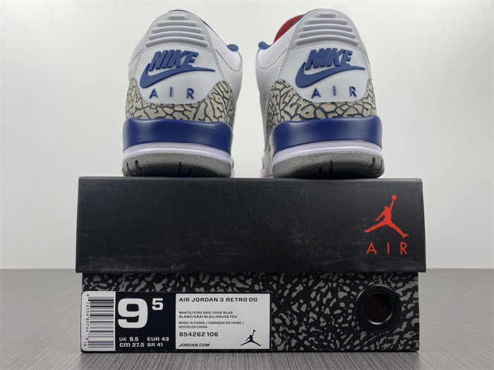 Air Jordan 3 Retro True Blue 854262-106