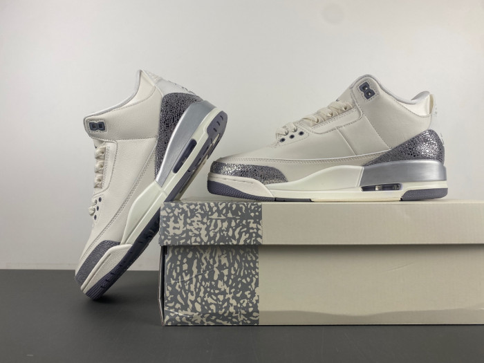 Air Jordan 3 “Sail/Metallic Silver” CK9246-100